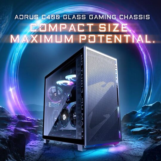 GIGABYTE anunció el nuevo AORUS C400 GLASS