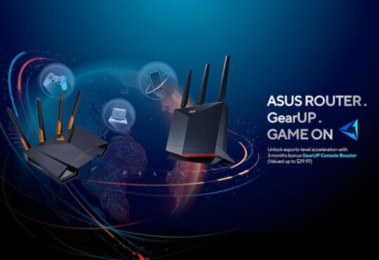 ASUS anuncia que algunos routers vendrán con GearUP Console Booster